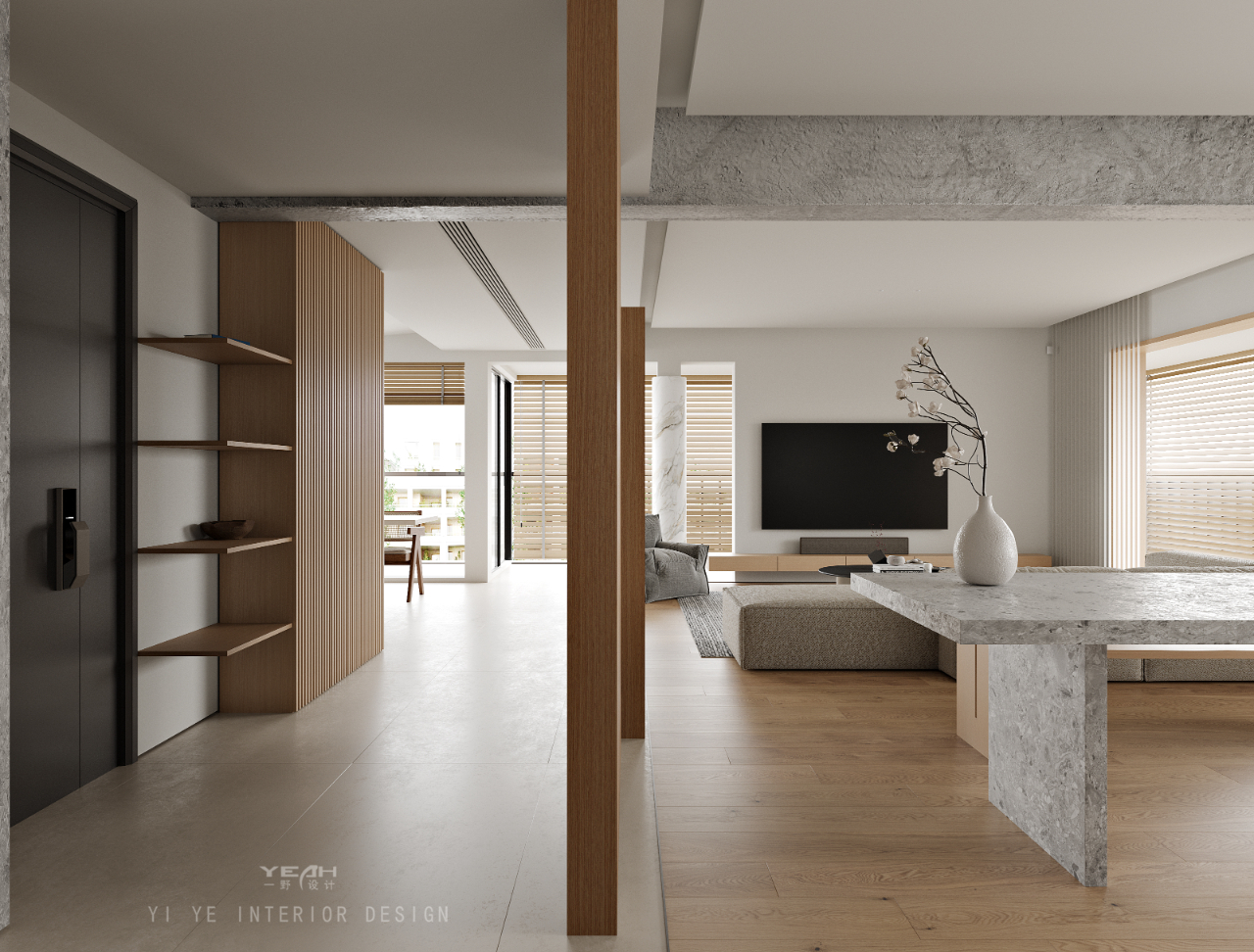 语江南 260㎡原木极简丨中国南通丨一野设计-3