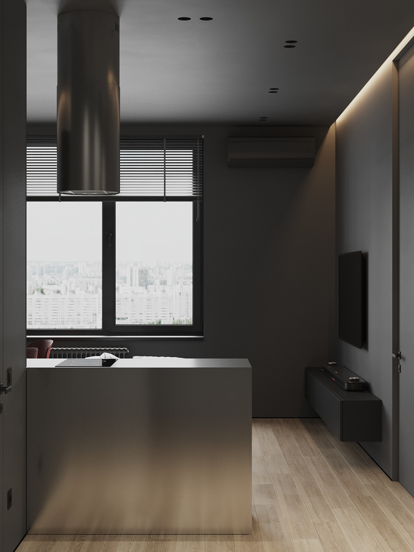 深灰色系空间设计                     -3