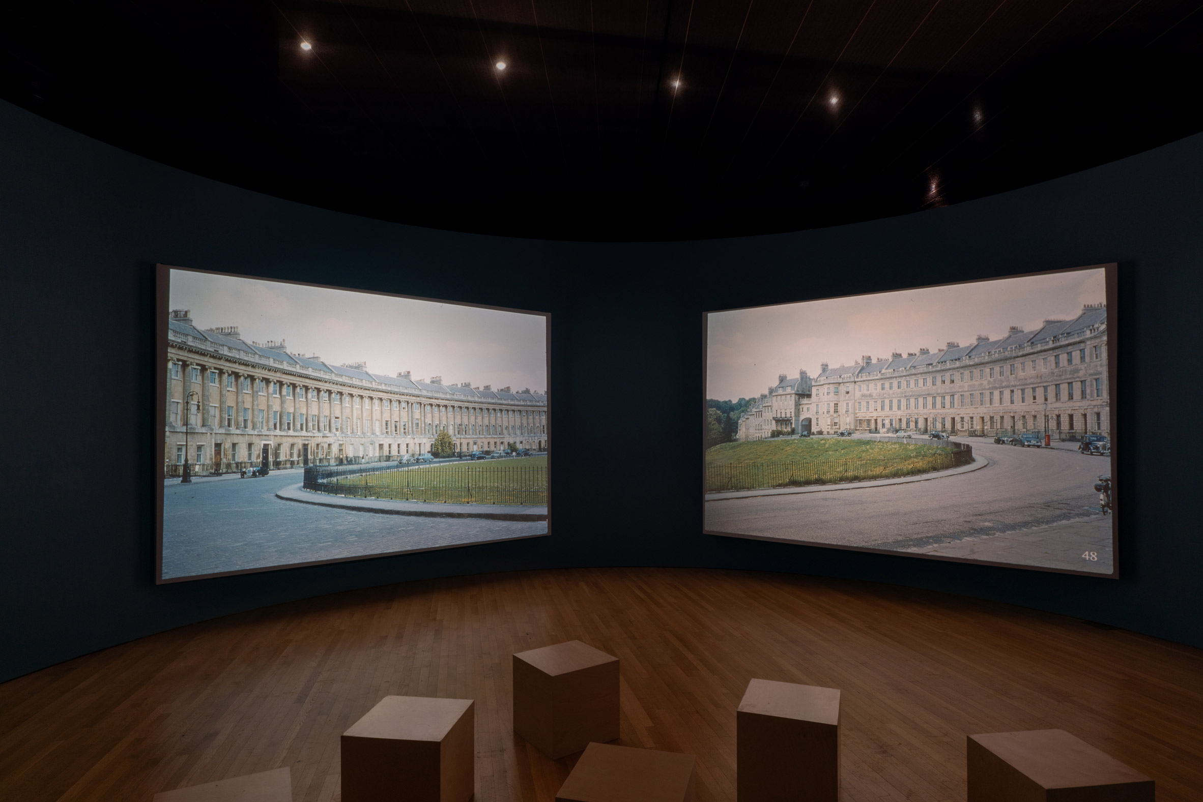Flower-covered theatre forms centrepiece of Denise Scott Brown's photography exhibition-18