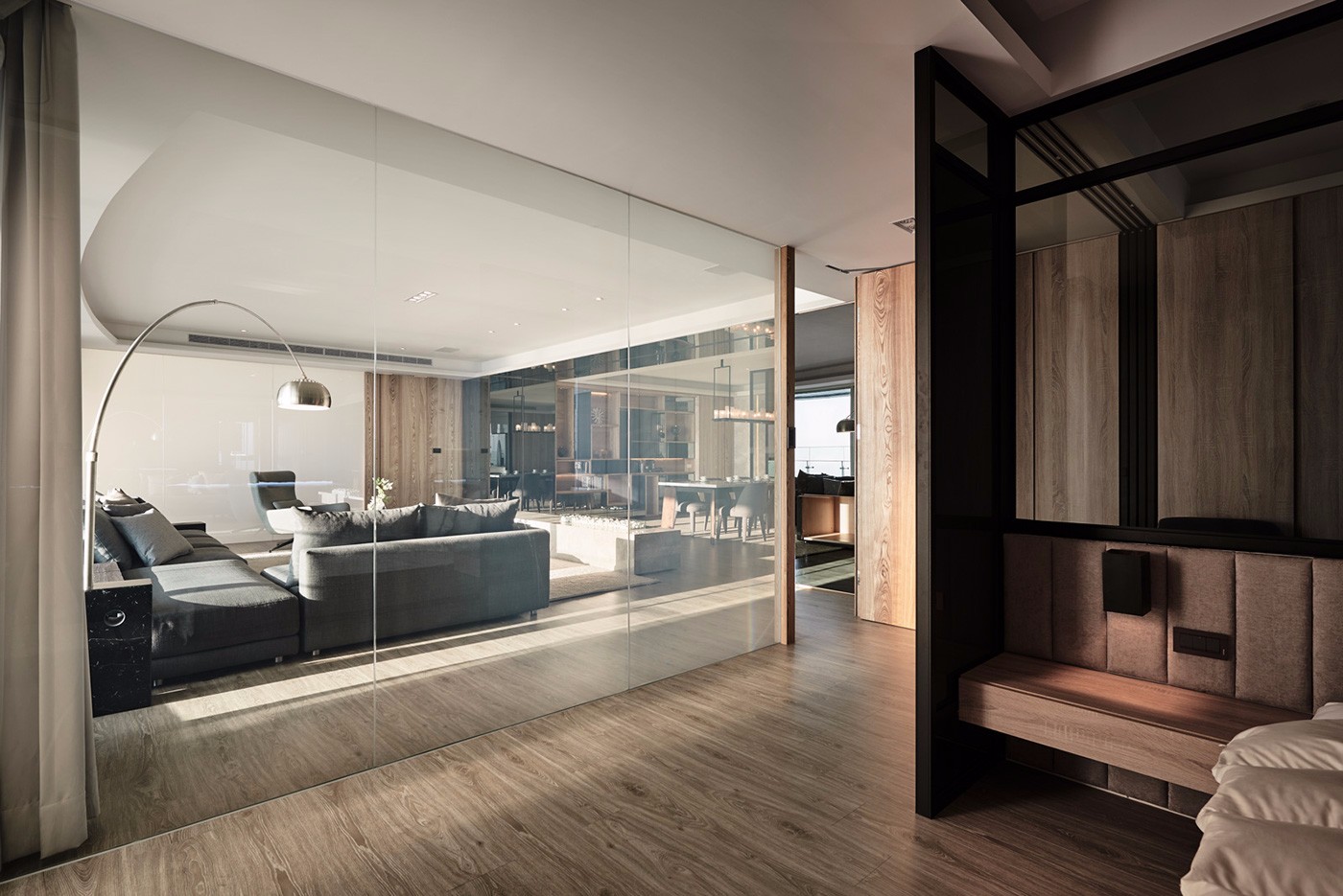 现代简约住宅光合作用设计 原木玻璃窗打造自然空间-13