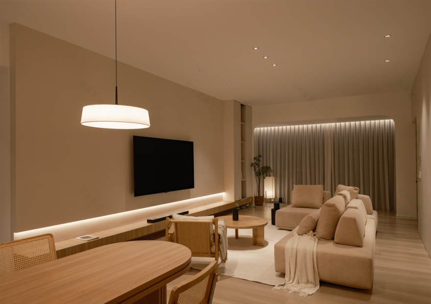 奶油风+LDK 布局住宅设计-0