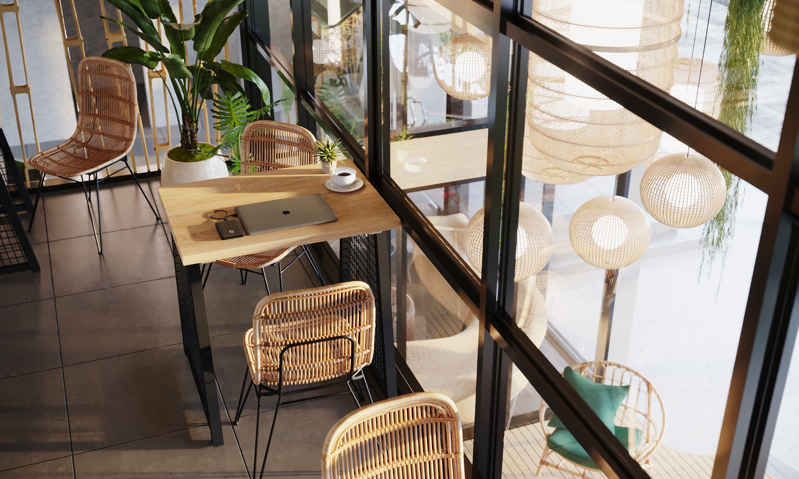 竹子办公室·大厅餐具室-23