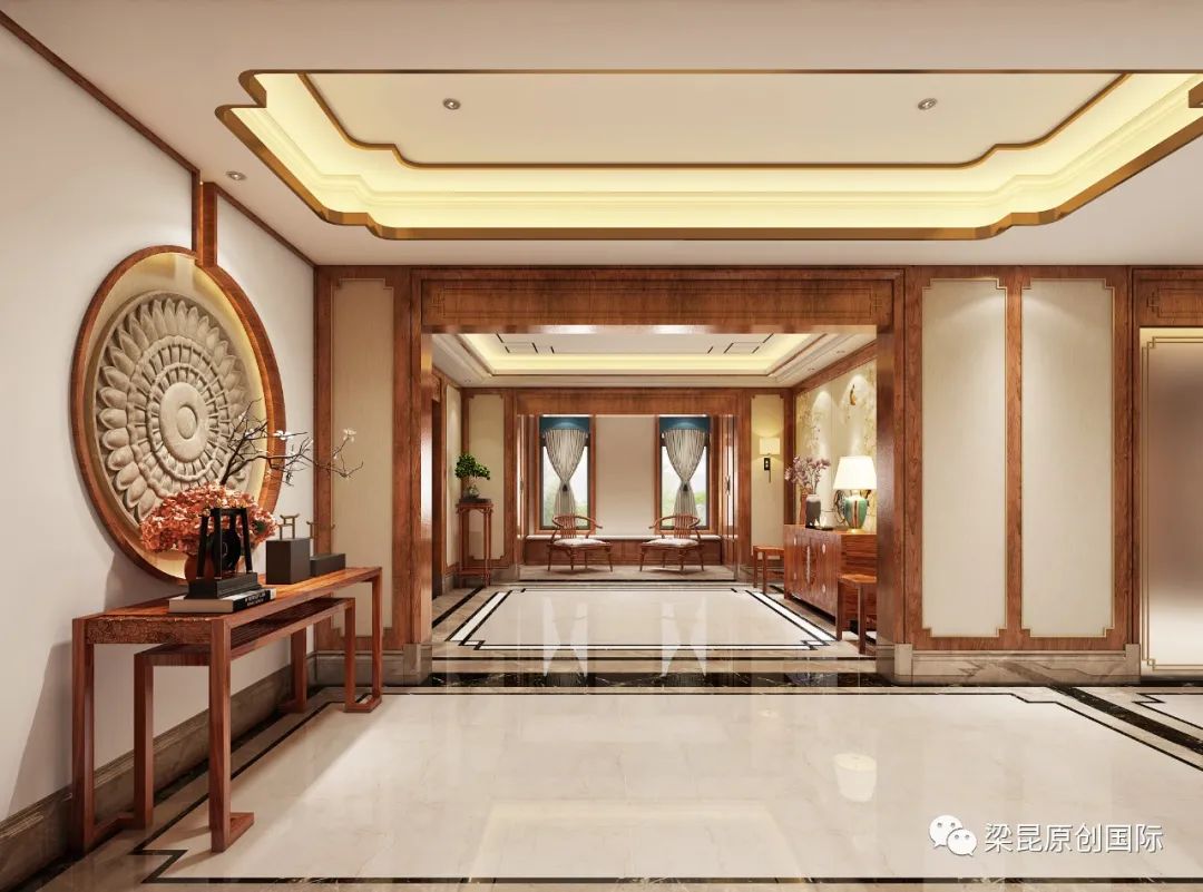 国宾壹号别墅 | 传统与时尚融合的中式设计-12