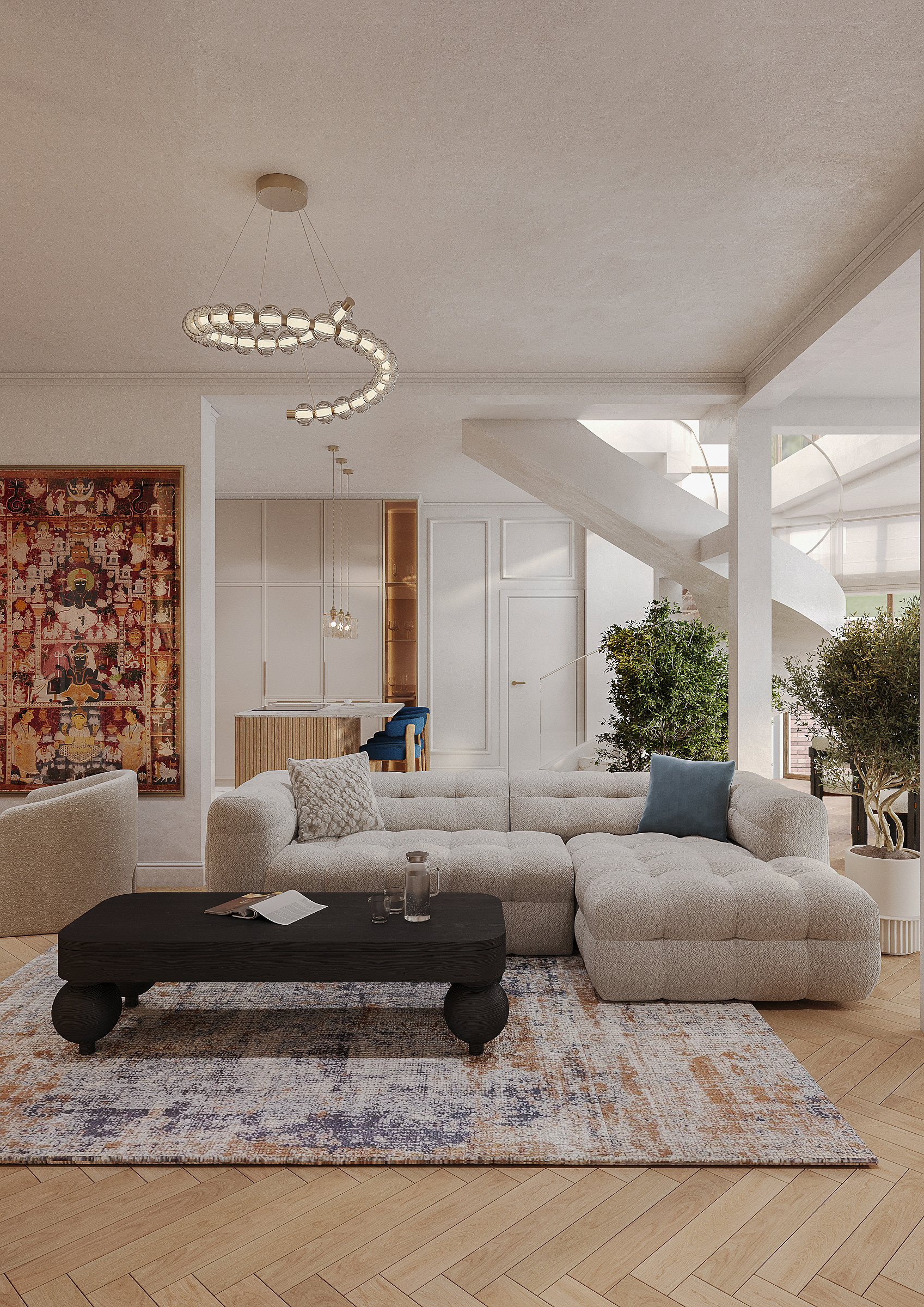 温暖现代客厅丨捷克丨asme_design-2