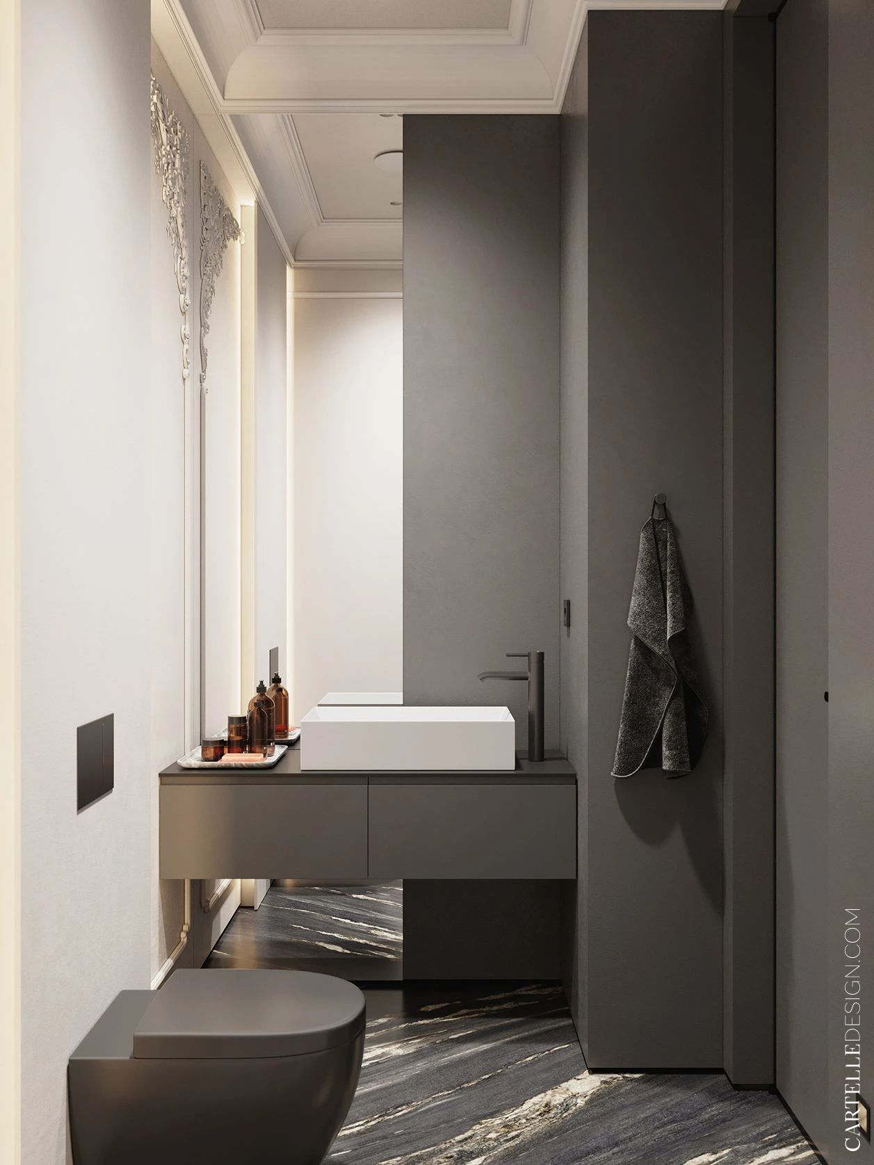 168㎡高级灰空间设计丨Cartelle Design-27