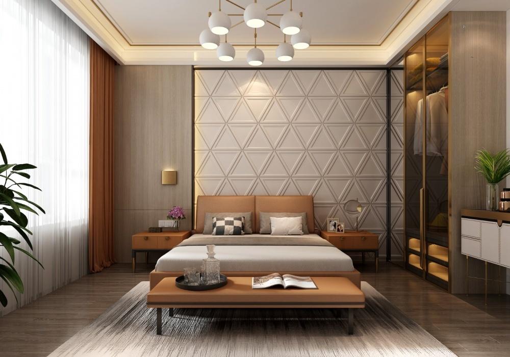 万泰御湖湾轻奢样板间 | 儿童房童真满满,主卧高雅宁静-14