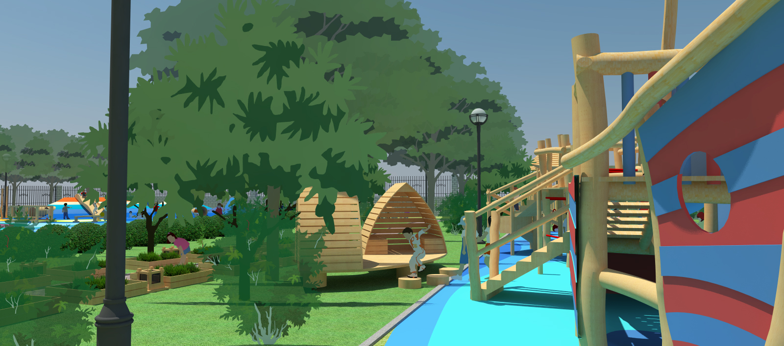 幼儿园户外操场设计-8