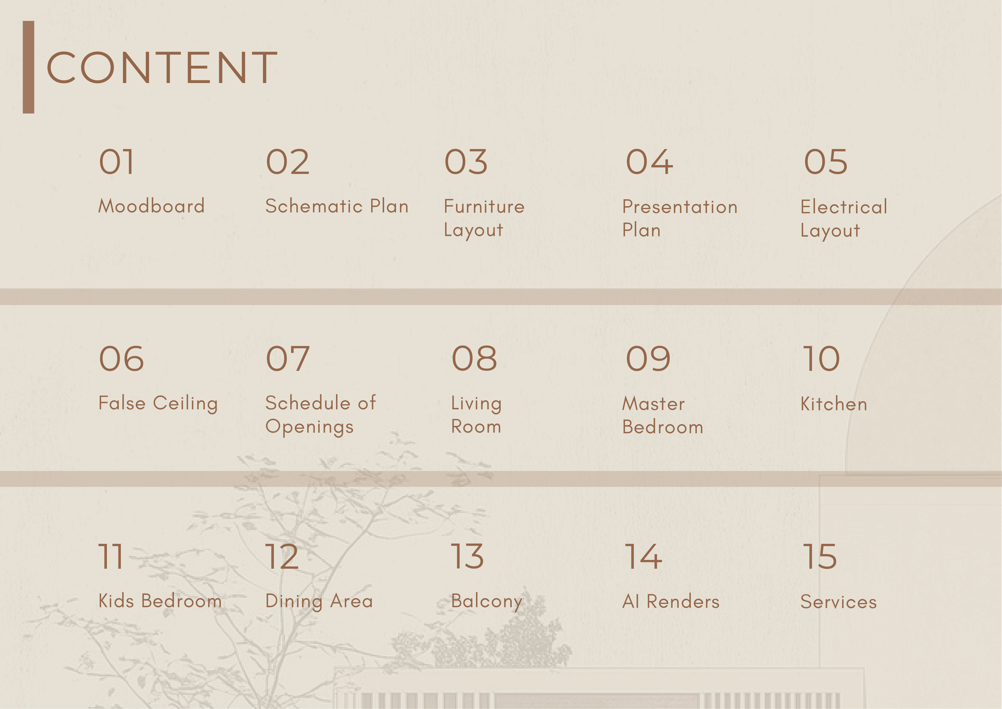 Interior Working Drawings - 2BHK Home-1