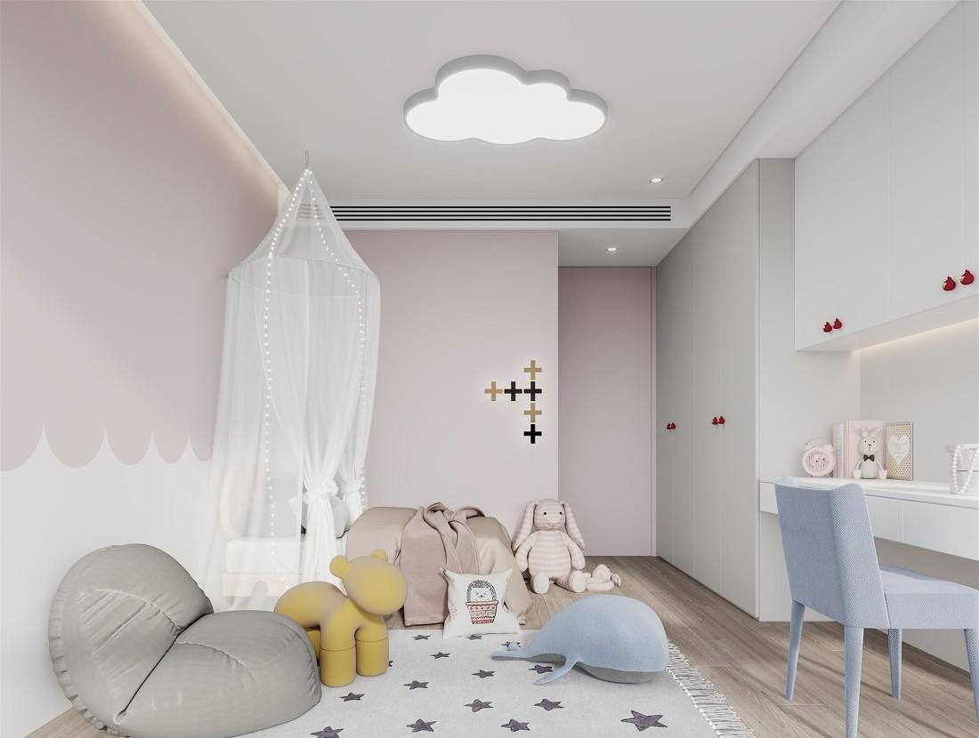 灰色大地色梦幻空间 | 大岛台卫浴北欧儿童房-19