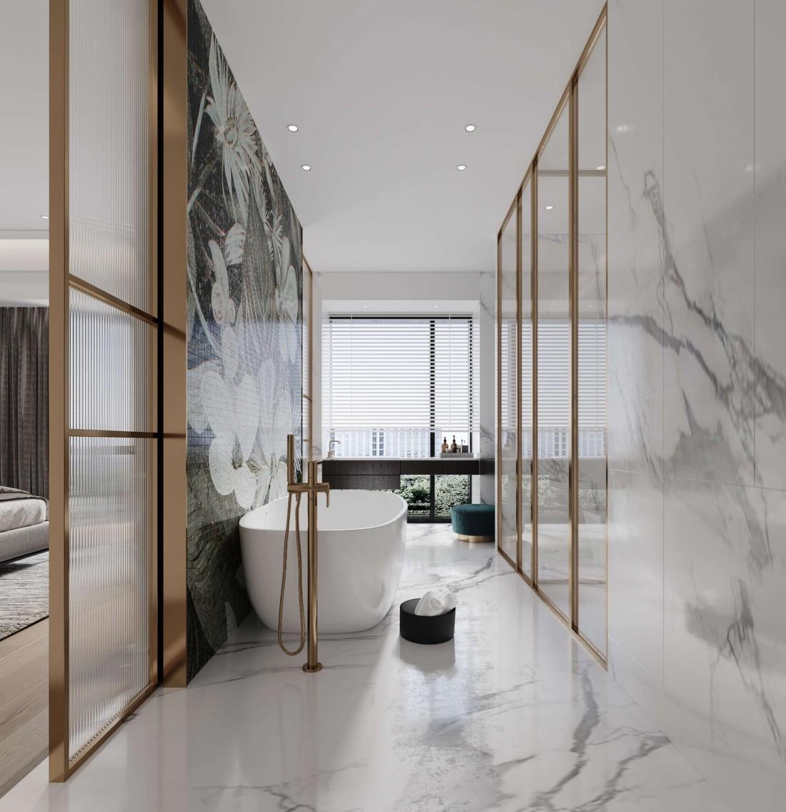 
无锡别墅装修效果图|香樟园300平现代风 -7