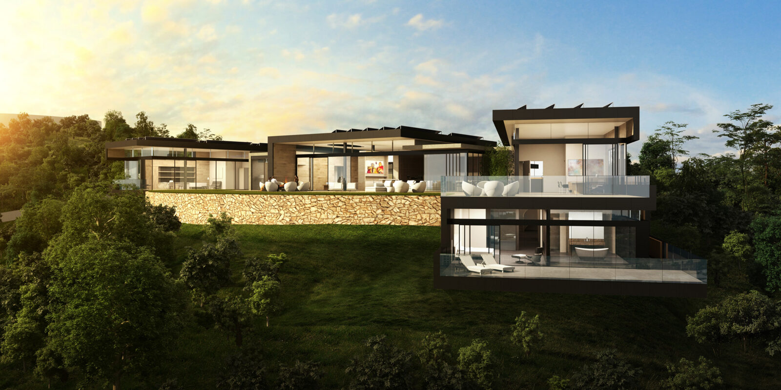 山间别墅（王氏住宅）丨美国-32