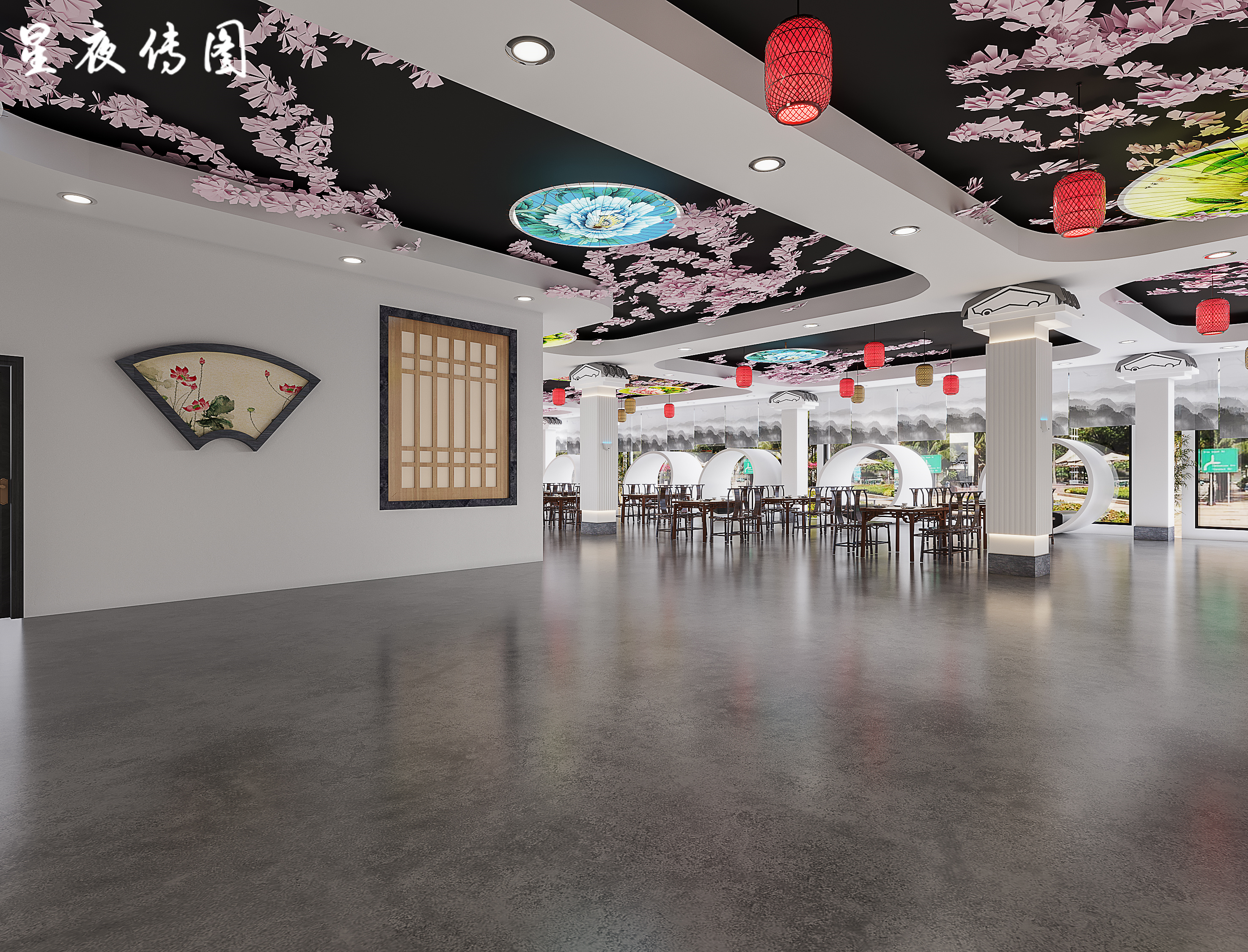 学校食堂室内设计-4