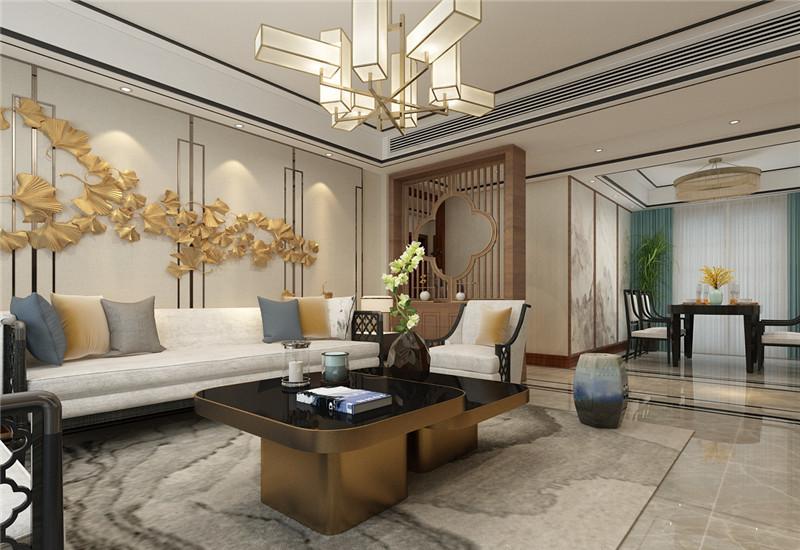 
济南万泰装饰玉兰花园中式风格装修案例分享 -0