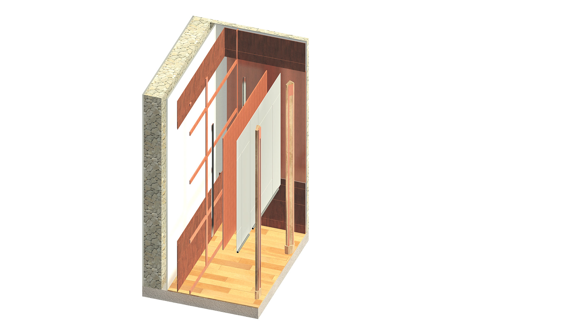 画廊室内设计丨Revit Skills and Technicality-16