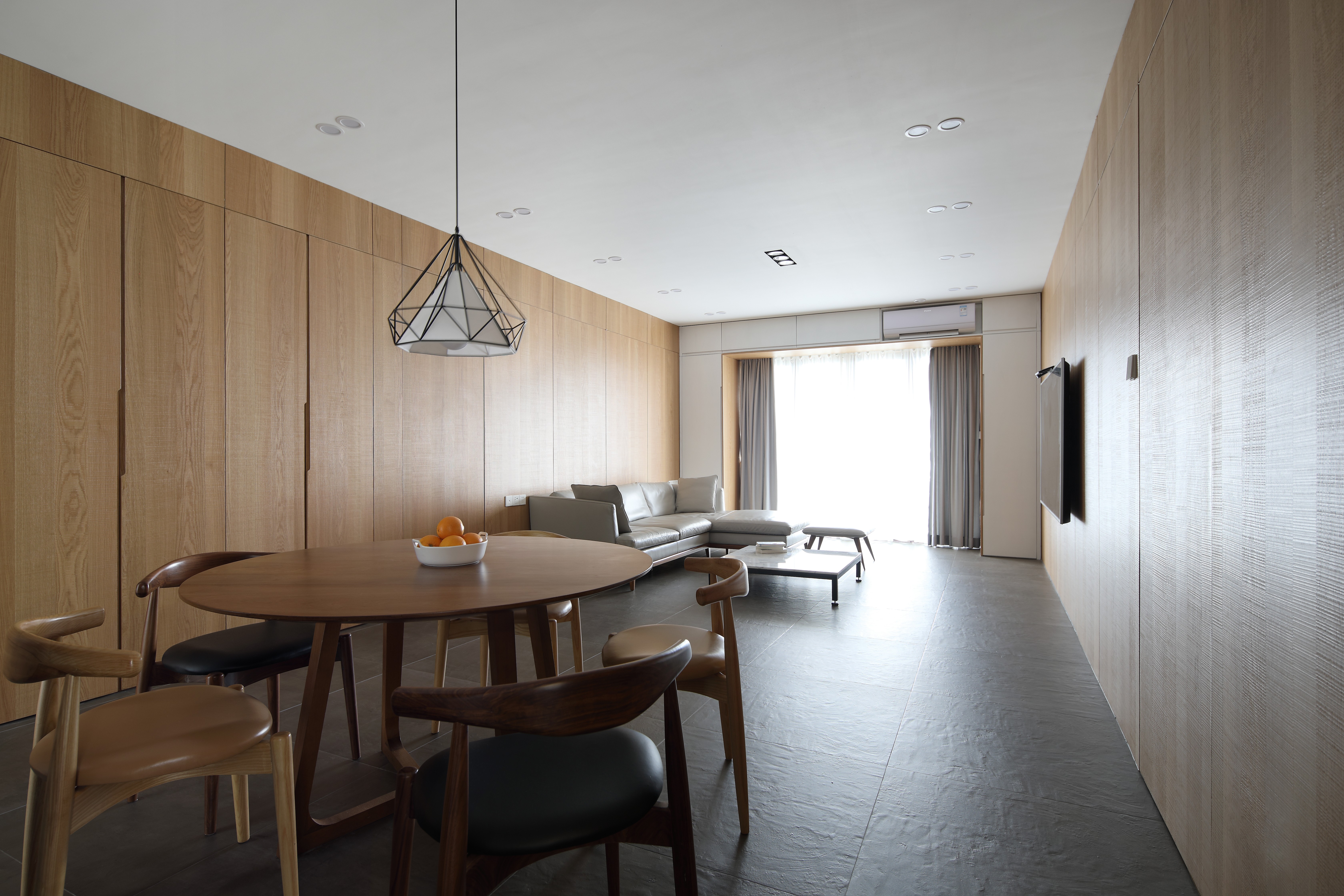 深圳口山设计：星河银湖谷现代极简，一整面墙太帅了！-3