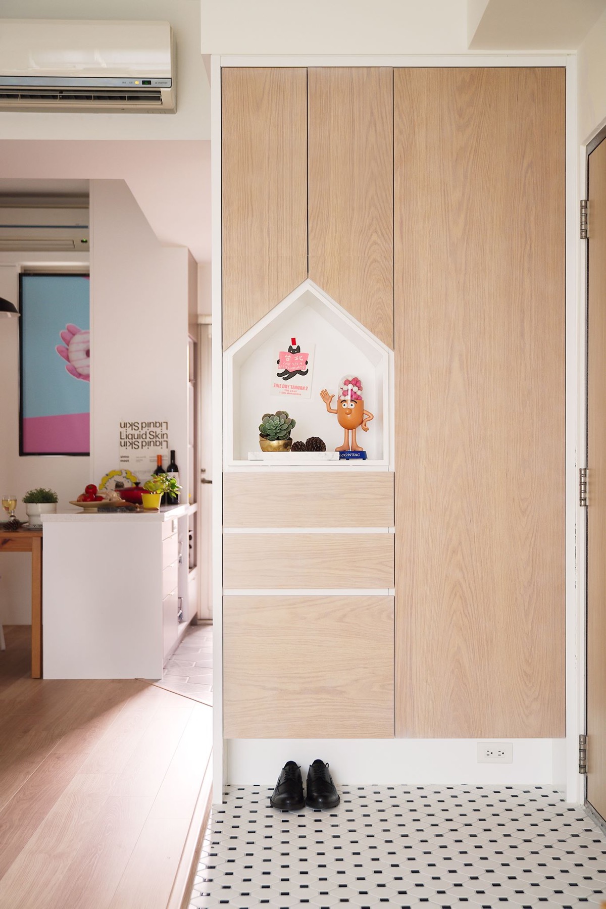 台湾两小公寓色彩改造丨中国台北-6