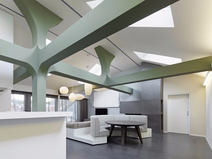 Ippolito Fleitz Group 阁楼设计：梁与柱子的乐趣-5