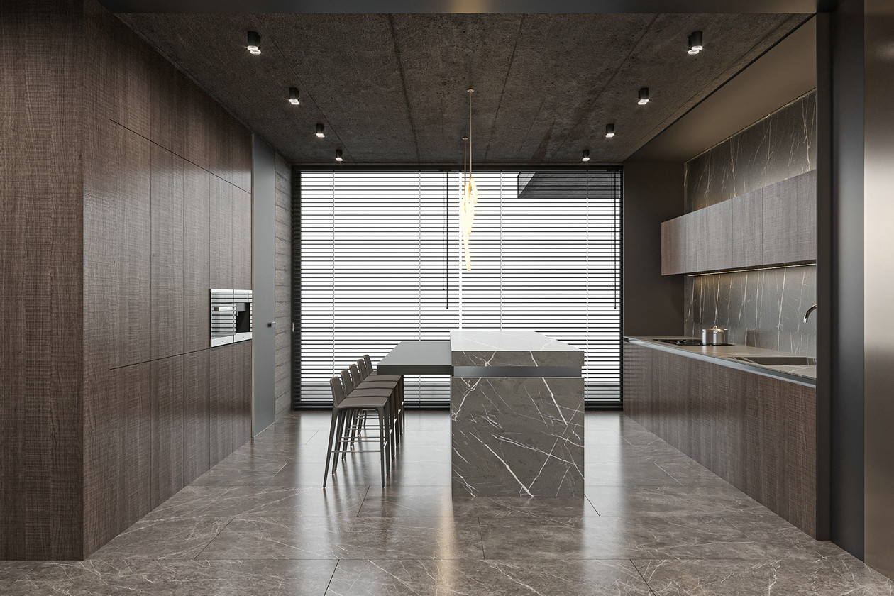 340㎡高级灰别墅设计-7