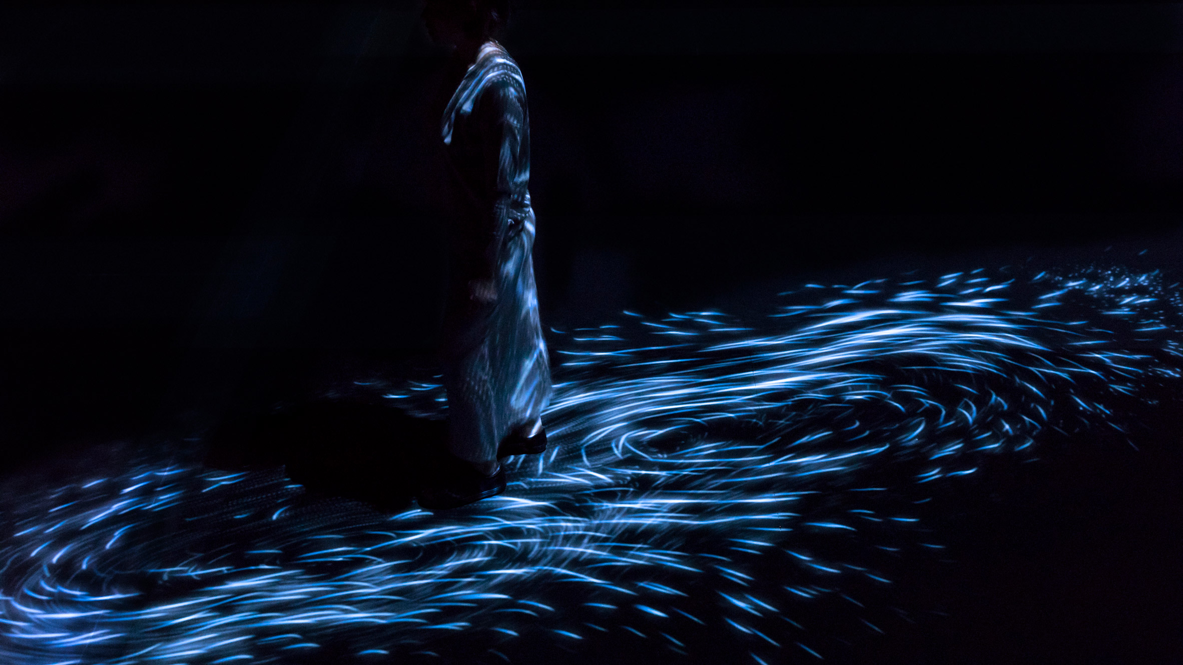 TeamLab creates interactive whirlpools inside National Gallery of Victoria-11