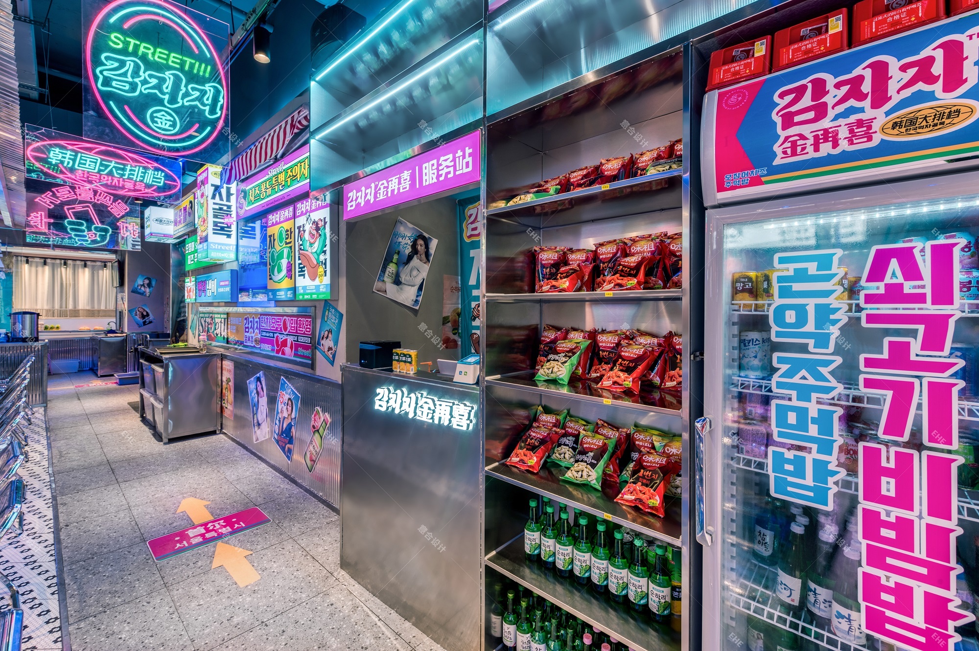 金再喜·韩国大排档丨意合设计-23