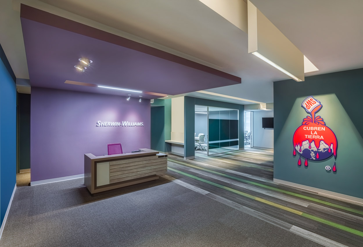 涂料巨头 Sherwin Williams 全球总部办公室设计-7