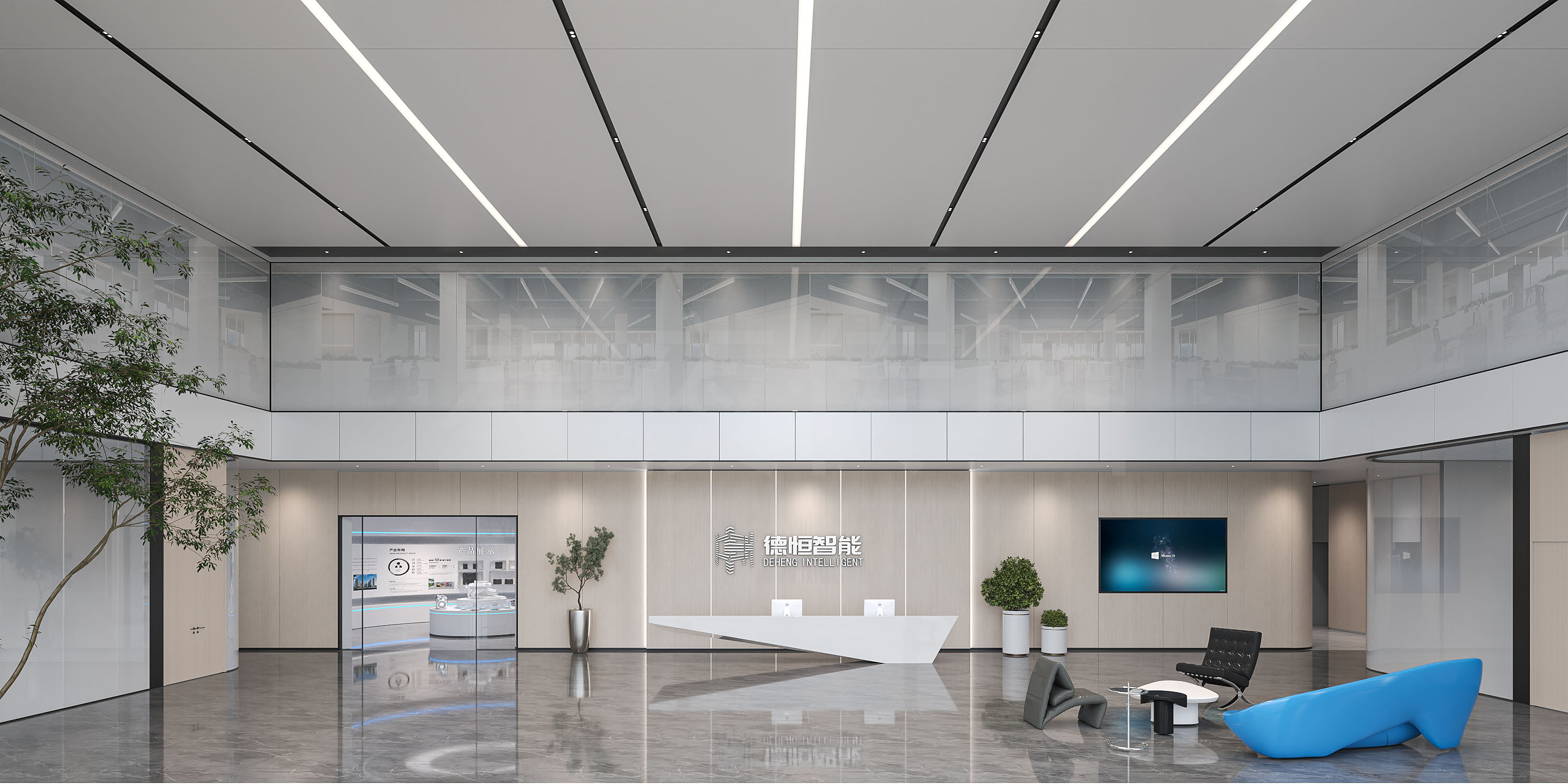 智能展厅办公环境-0