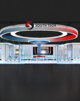 索奥斯展台设计效果图 科技展会