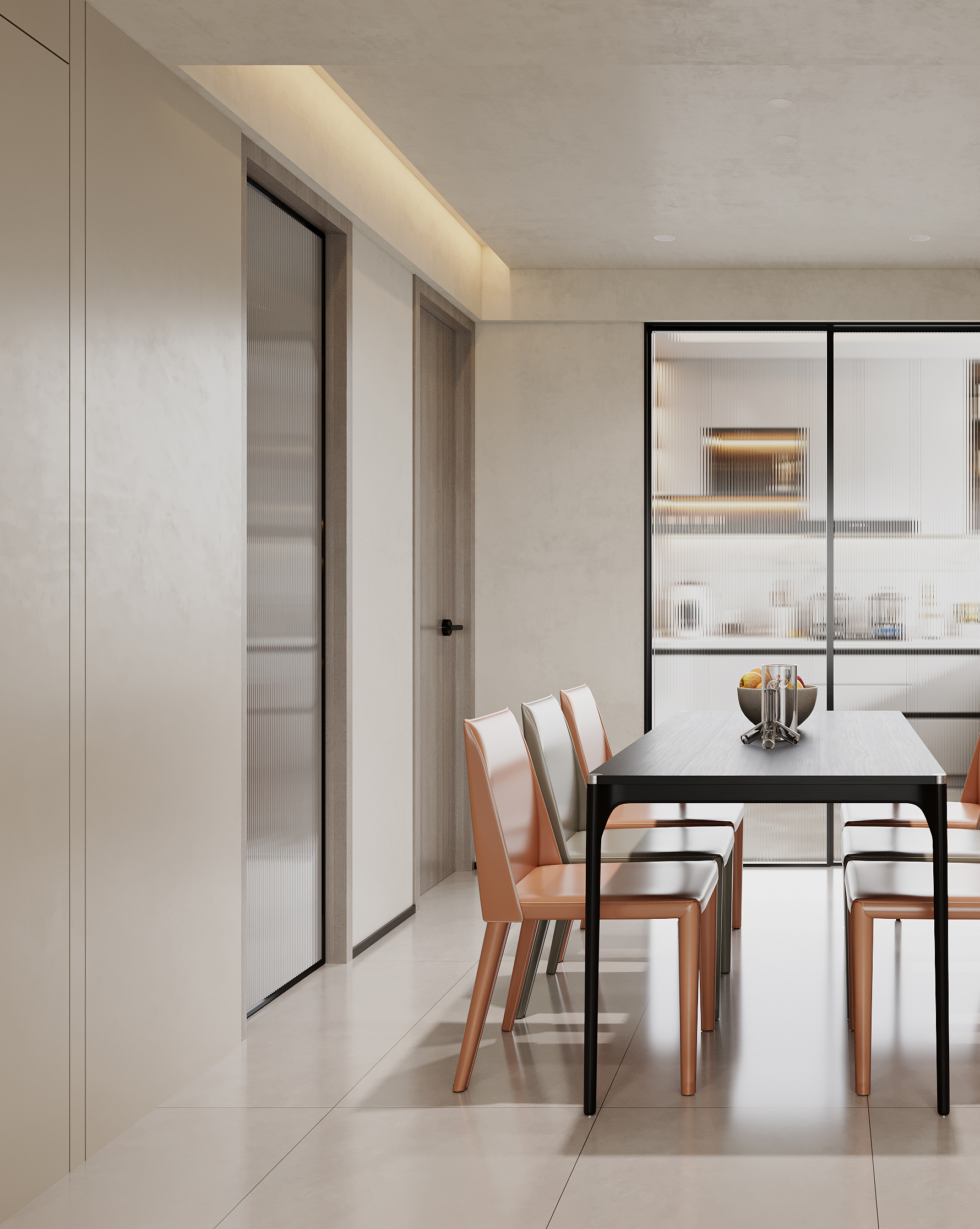 奶油风家装空间渲染作品丨专业资深表现师-5