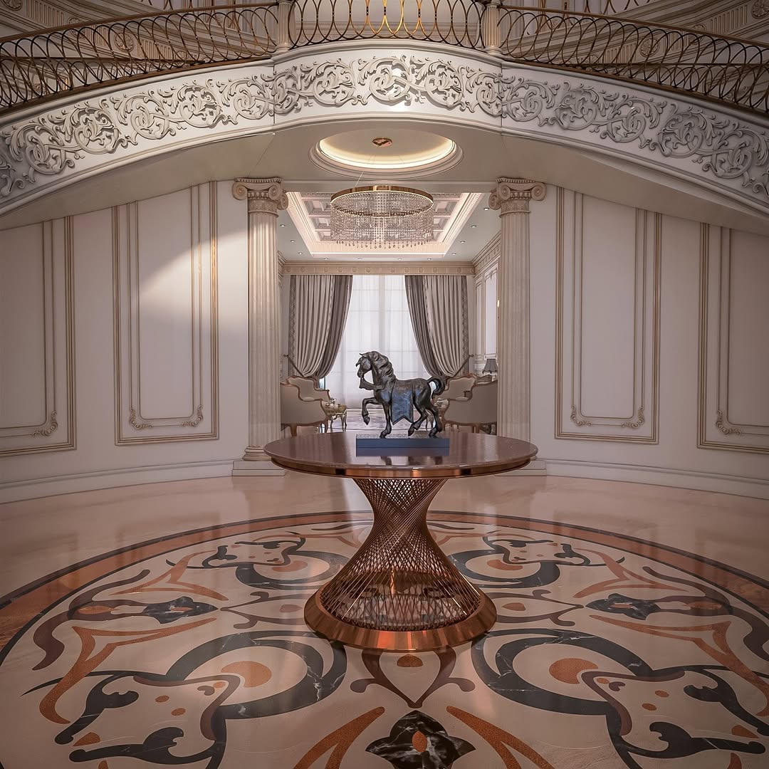 Luxury Classical Villa Reception Design-2