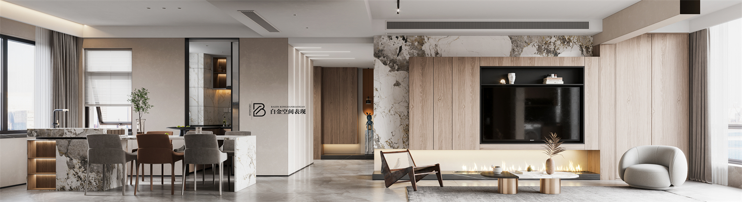 现代简约别墅设计，白金视觉演绎极致舒适-7