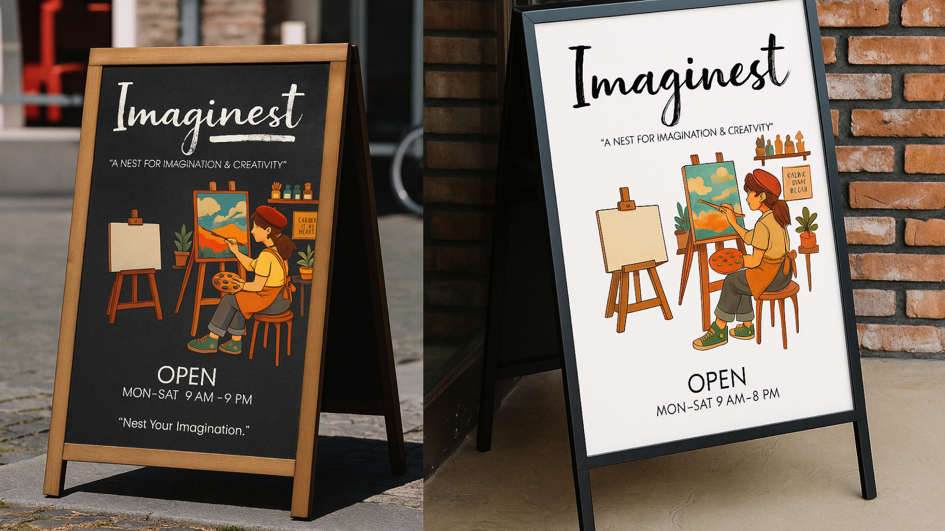 ImagiNest – Art Studio & Café Branding-30
