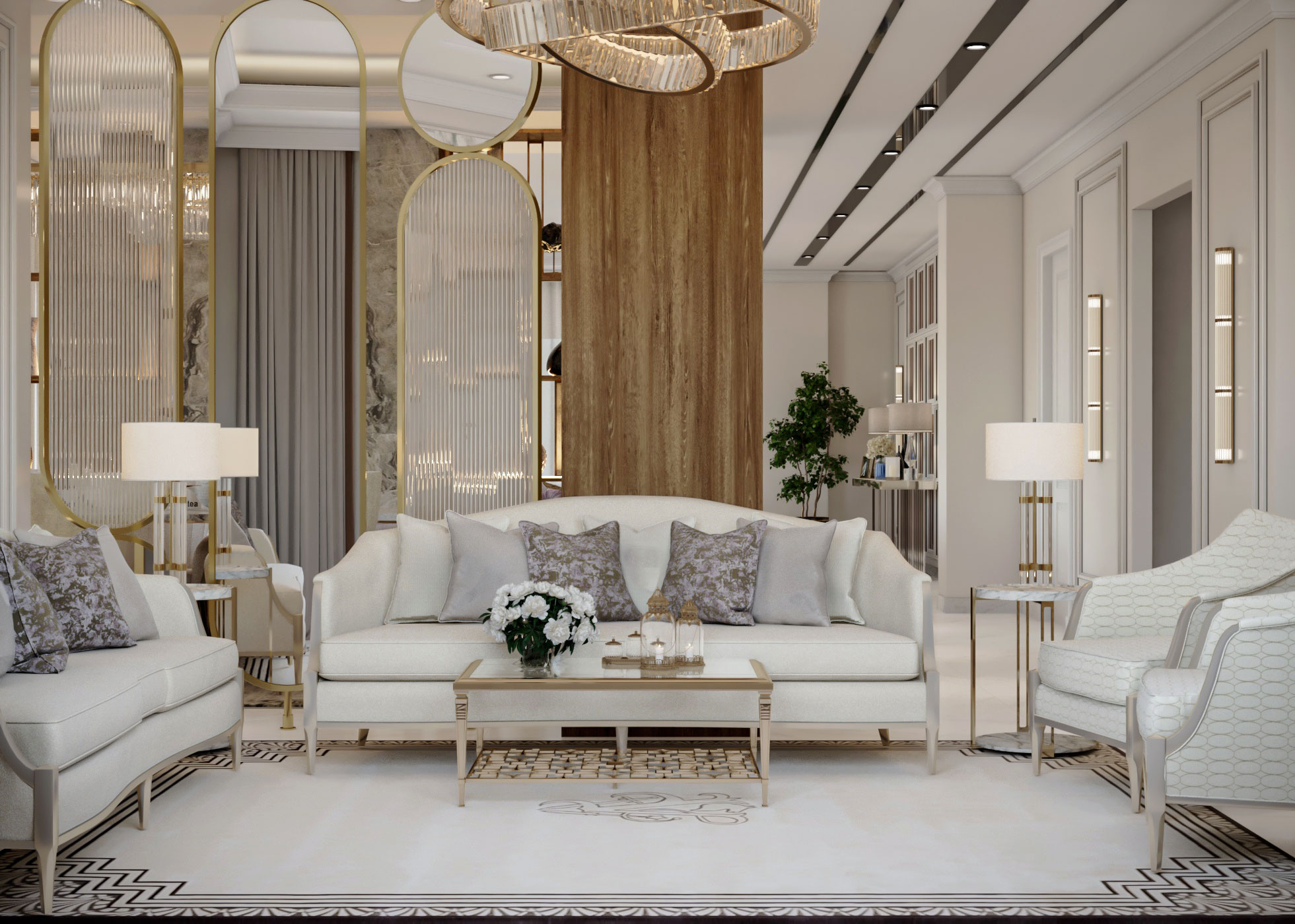 Reception, Living with Dining - Classic Style-6