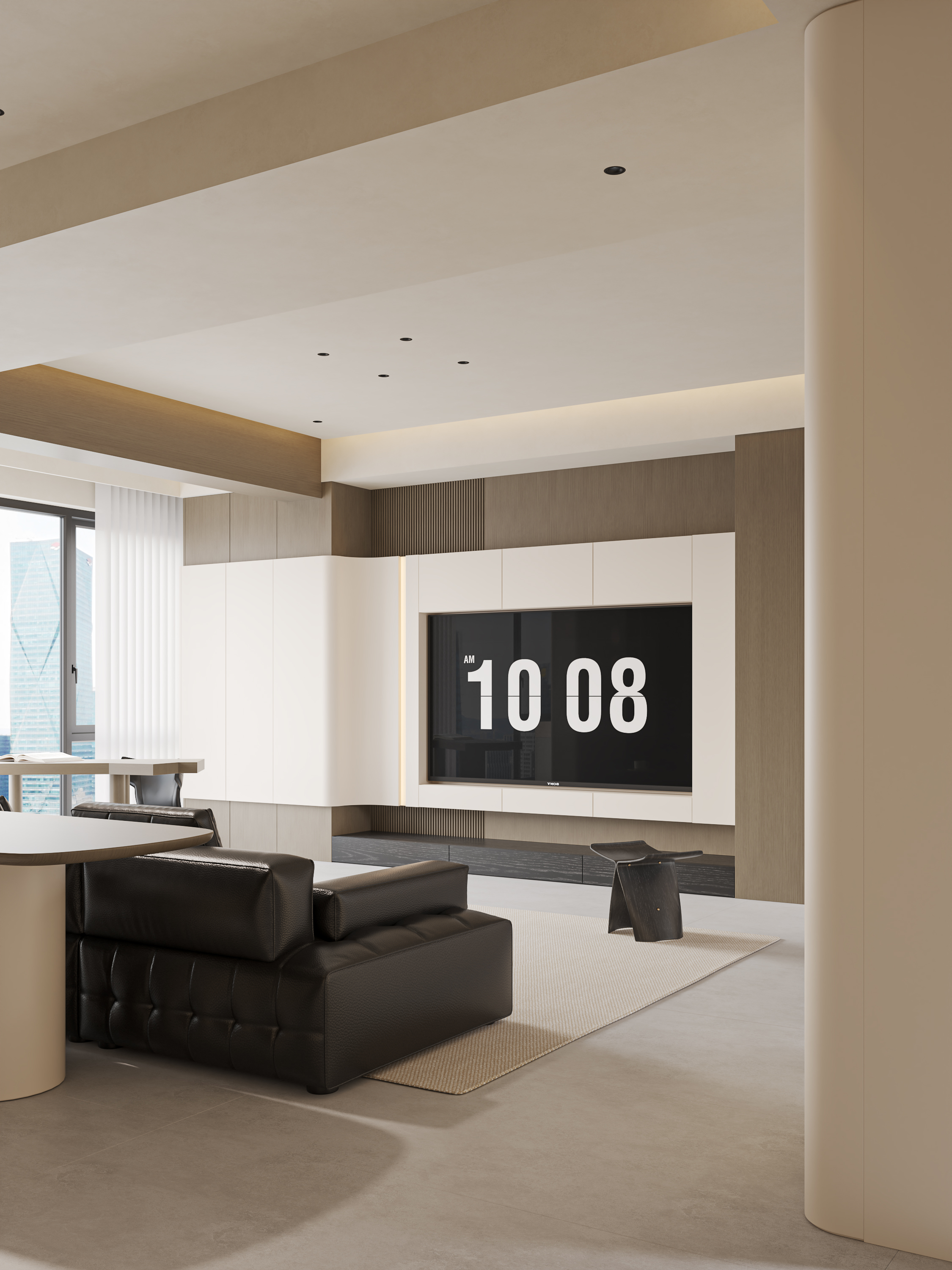 现代客餐厅渲染-15