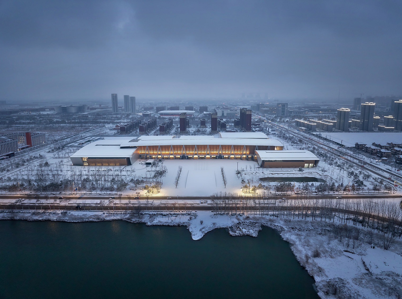 潮起渤海,理象共生·黄河三角洲农产品交易服务中心丨中国滨州丨浙江大学建筑设计研究院-3