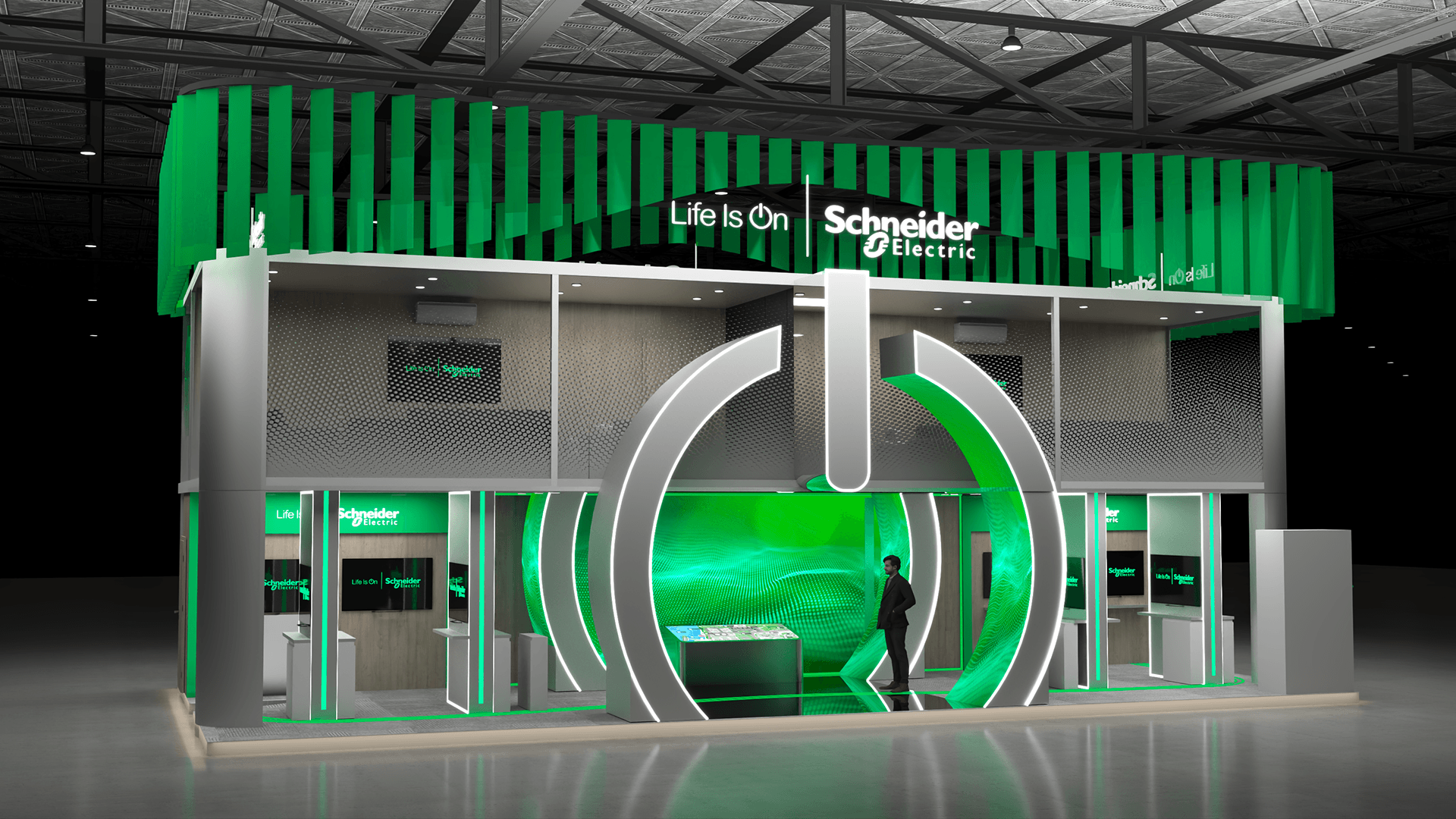 Schneider Electric Booth Stand - ADIPIC Exhibition 2025-6
