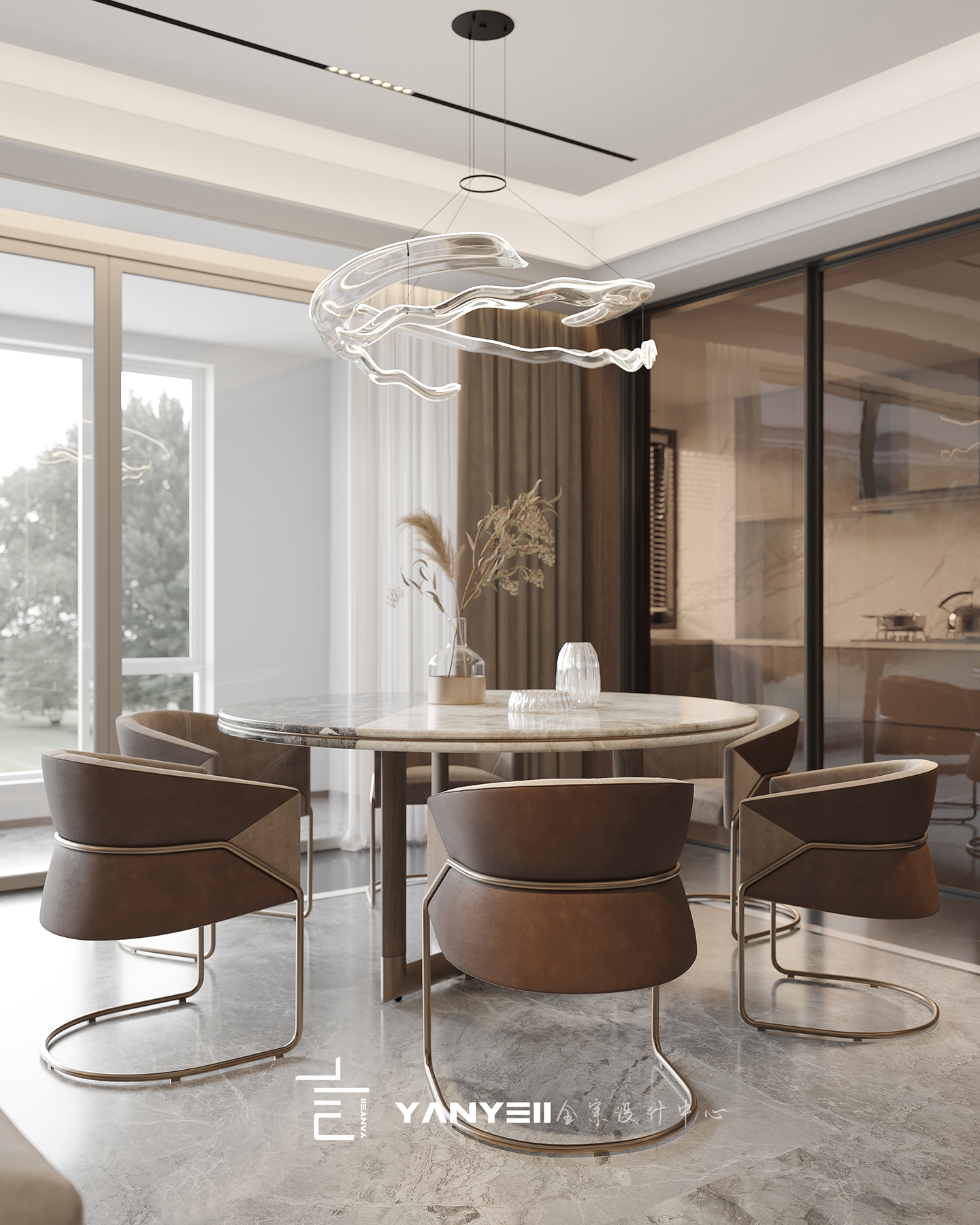 杭州东潮府现代意式轻奢案例丨中国杭州-14