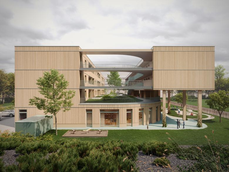 Christ.Christ. associated architects丨Wohnbau und Kindertagesstätte Erbenheim-Süd丨德国-8