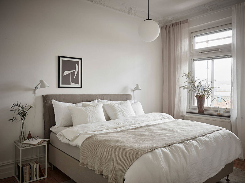 斯堪的纳维亚风复式公寓 | 简约温暖的米色空间-9