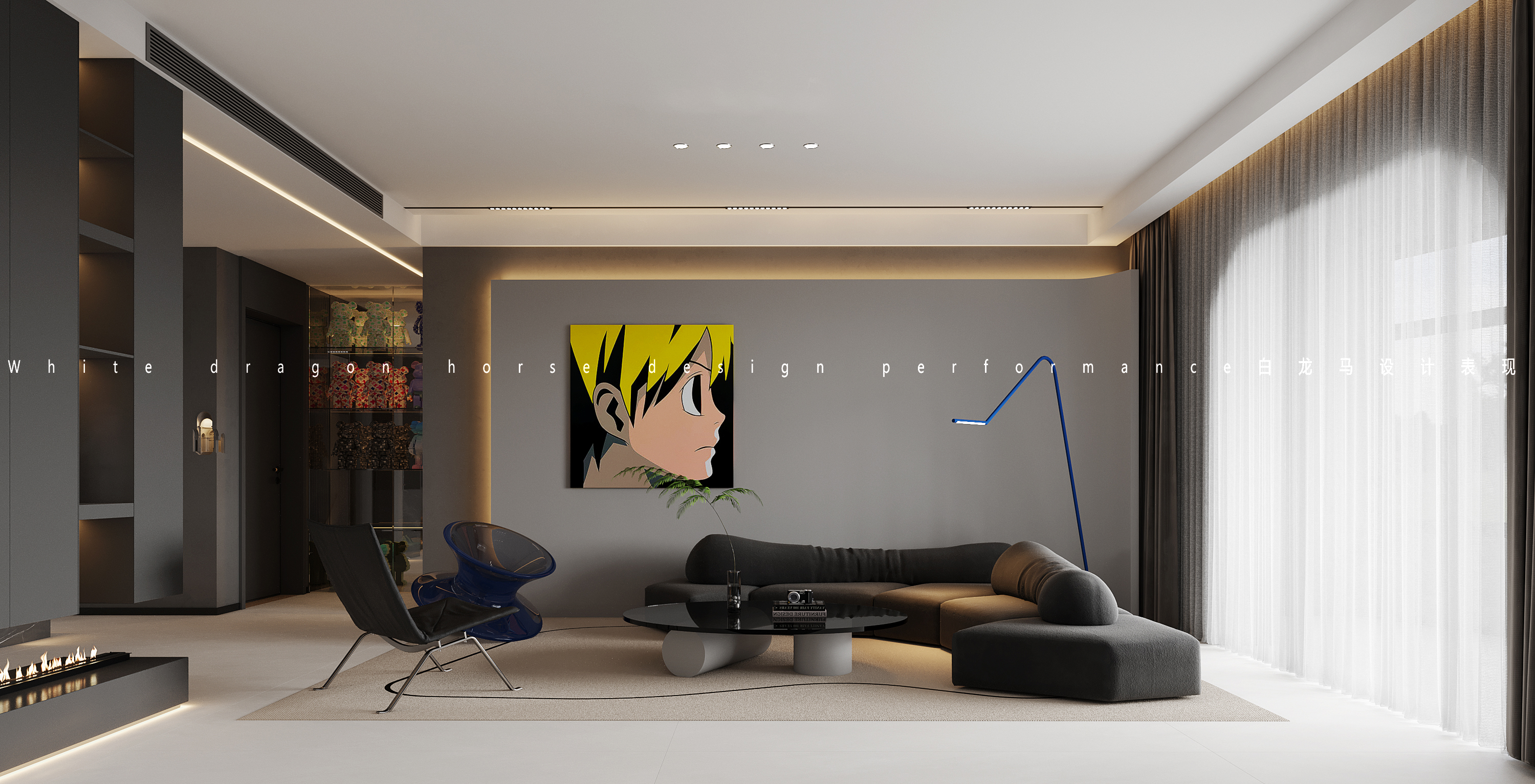 暗黑风家装设计——白龙马客餐厅-3