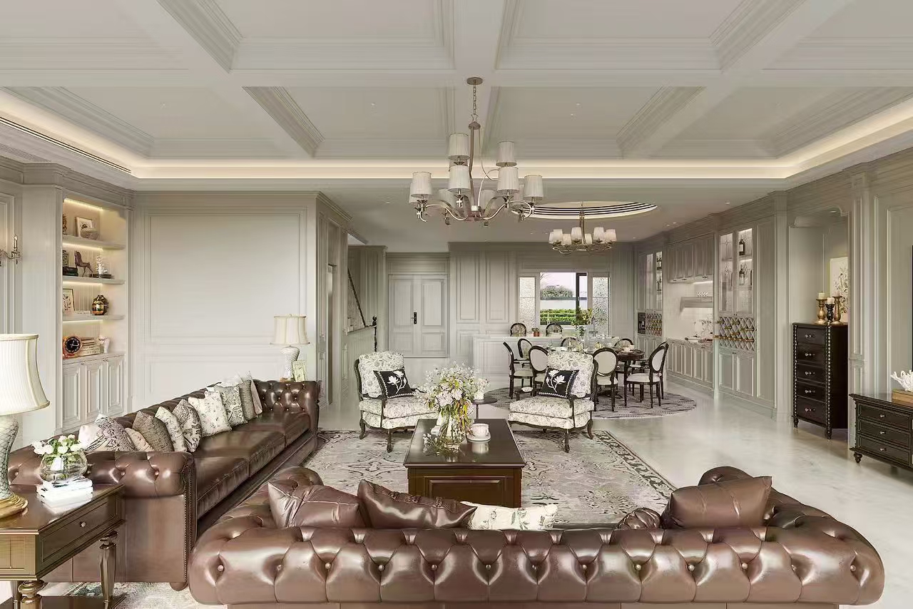 美式别墅【效果表现】丨橘鹿品牌全案设计-25