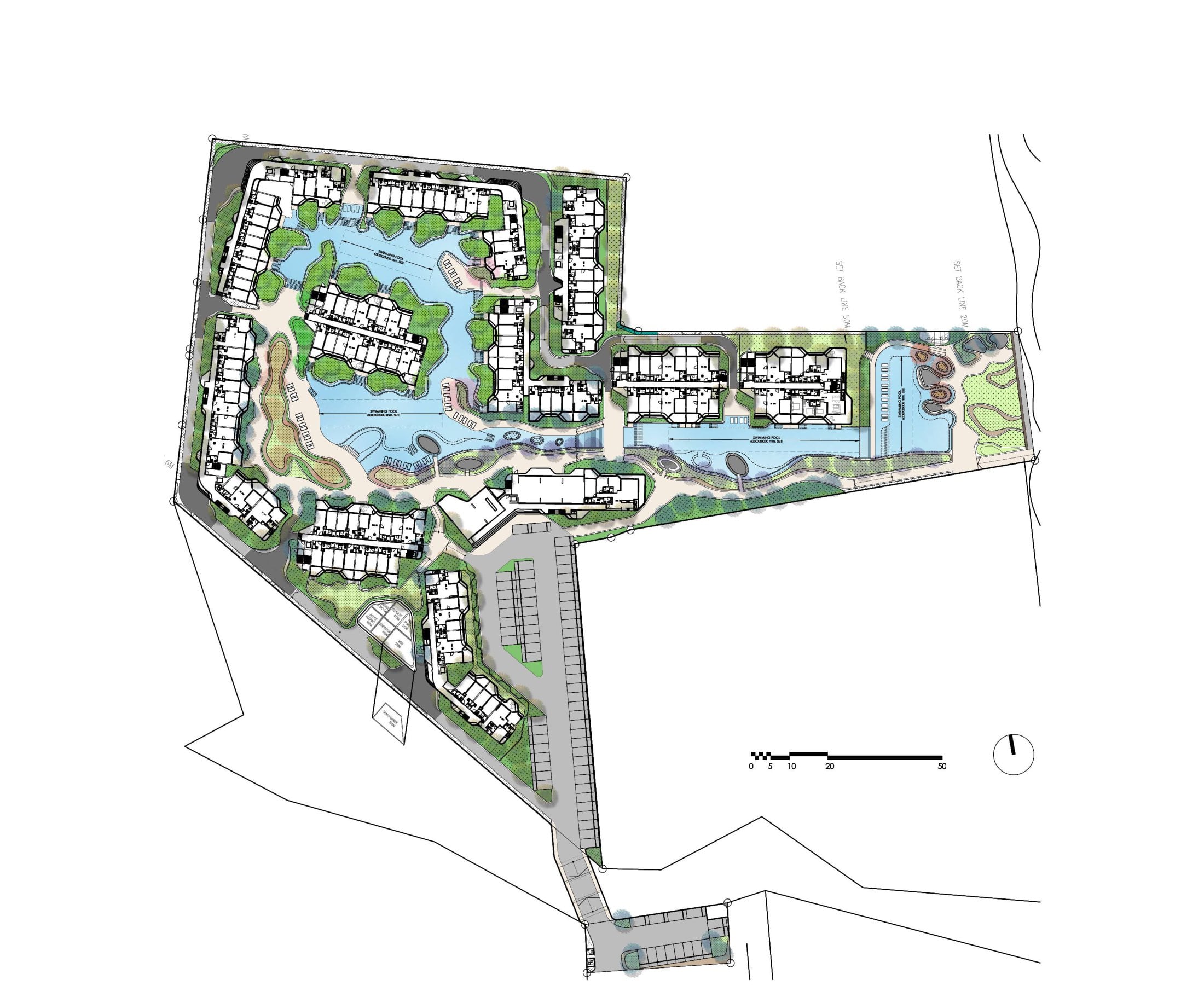 泰国华欣 Baan San Ngam 公寓景观 | 自然与艺术的生态融合-5