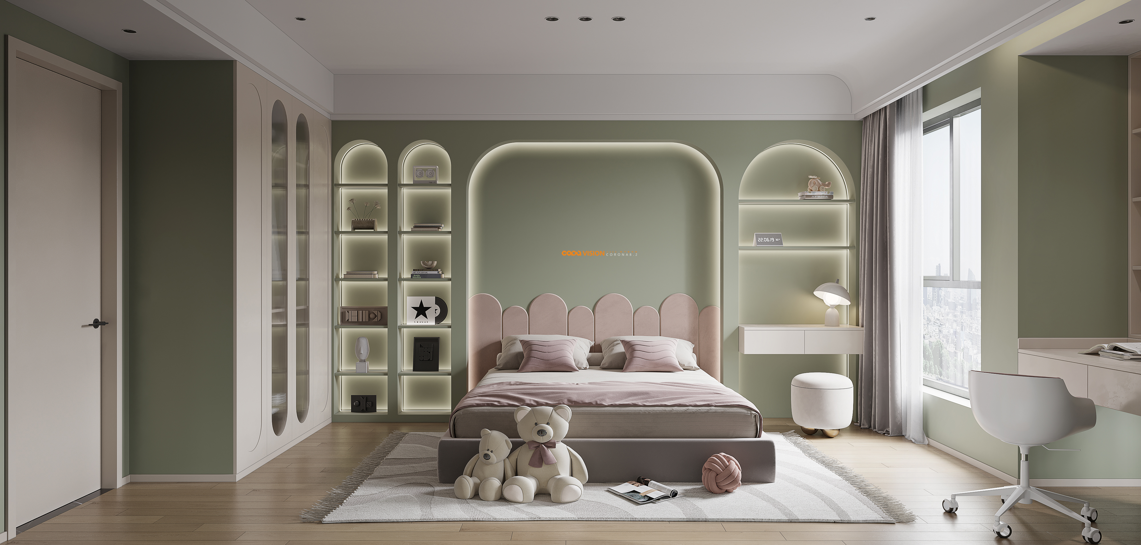 靠背视觉 2022 年中下旬家装效果图表现作品-82