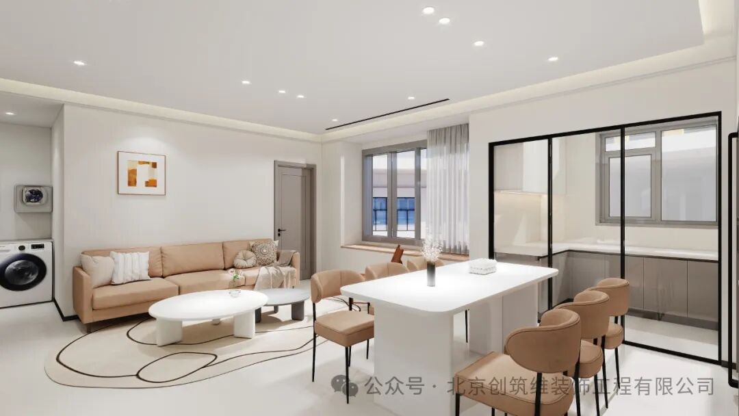 四季花都|108㎡三居室奶油风案例-7