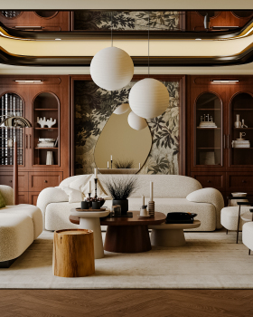 LIVING ROOM &Master bed