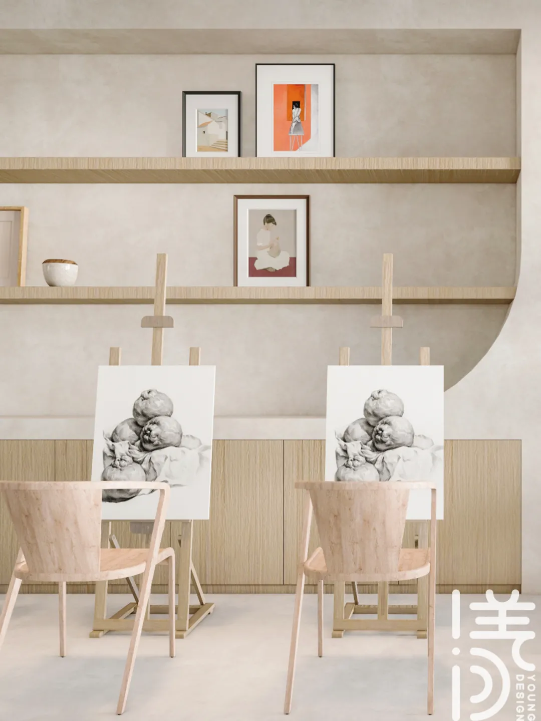 锈迹·水泥艺术 · 侘寂风格画室设计丨深圳漾空间设计有限公司-14