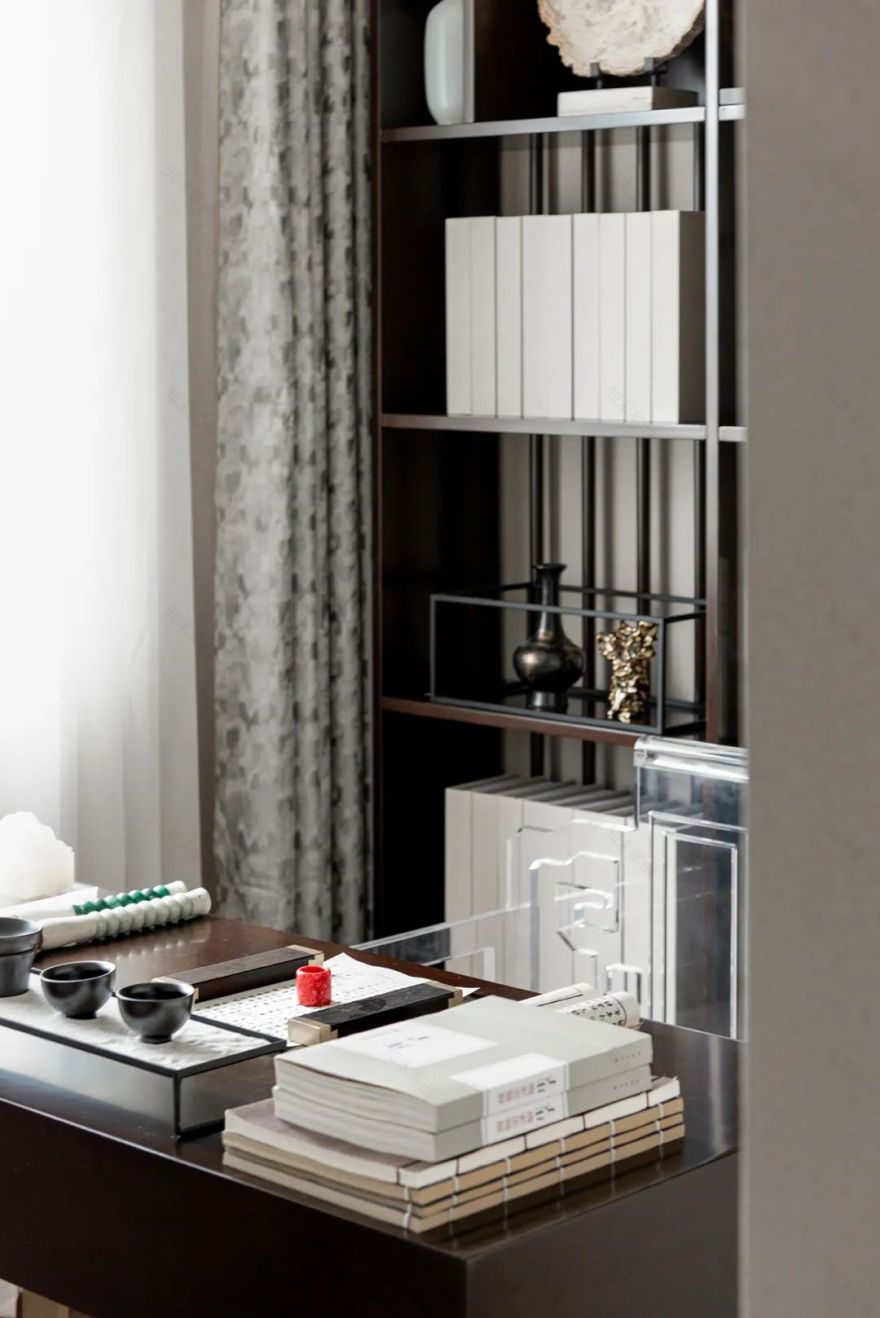 京津新城双户型,新中式与轻奢风的人居空间探索-38