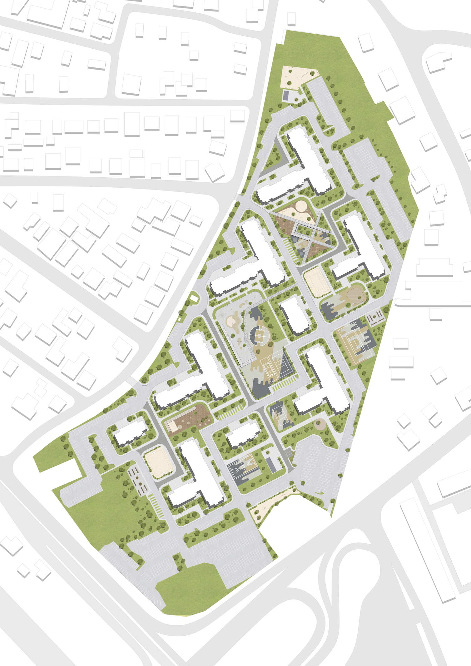 ЖК «Фрукты»小区庭院景观设计丨俄罗斯克拉斯诺达尔丨CORE-13