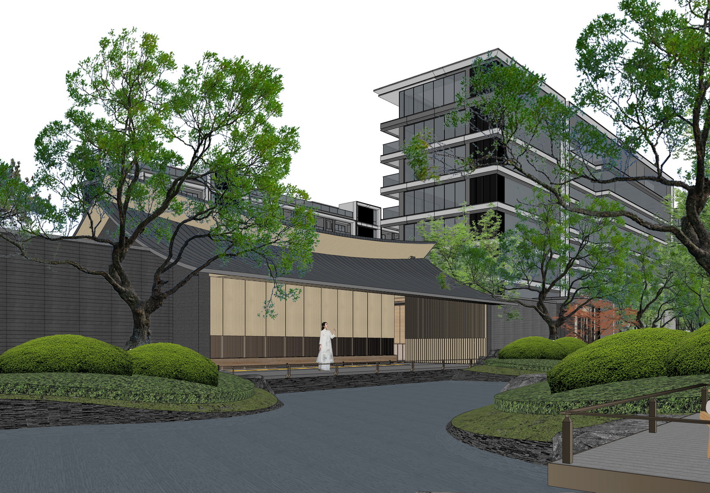 宋风示范区下沉空间SU模型-5