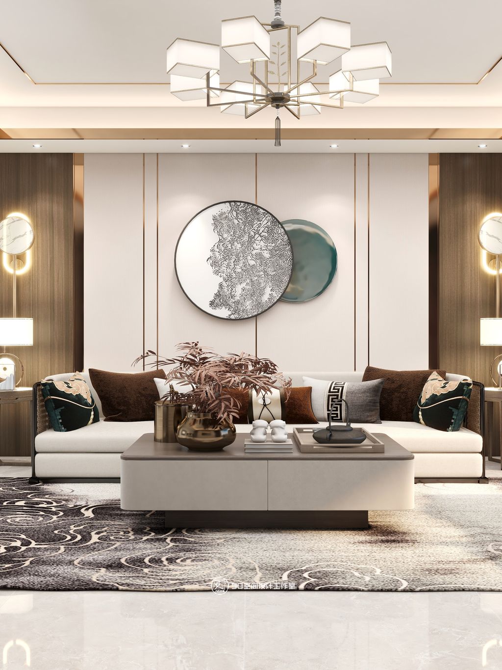 新中式与现代风融合家居设计-5