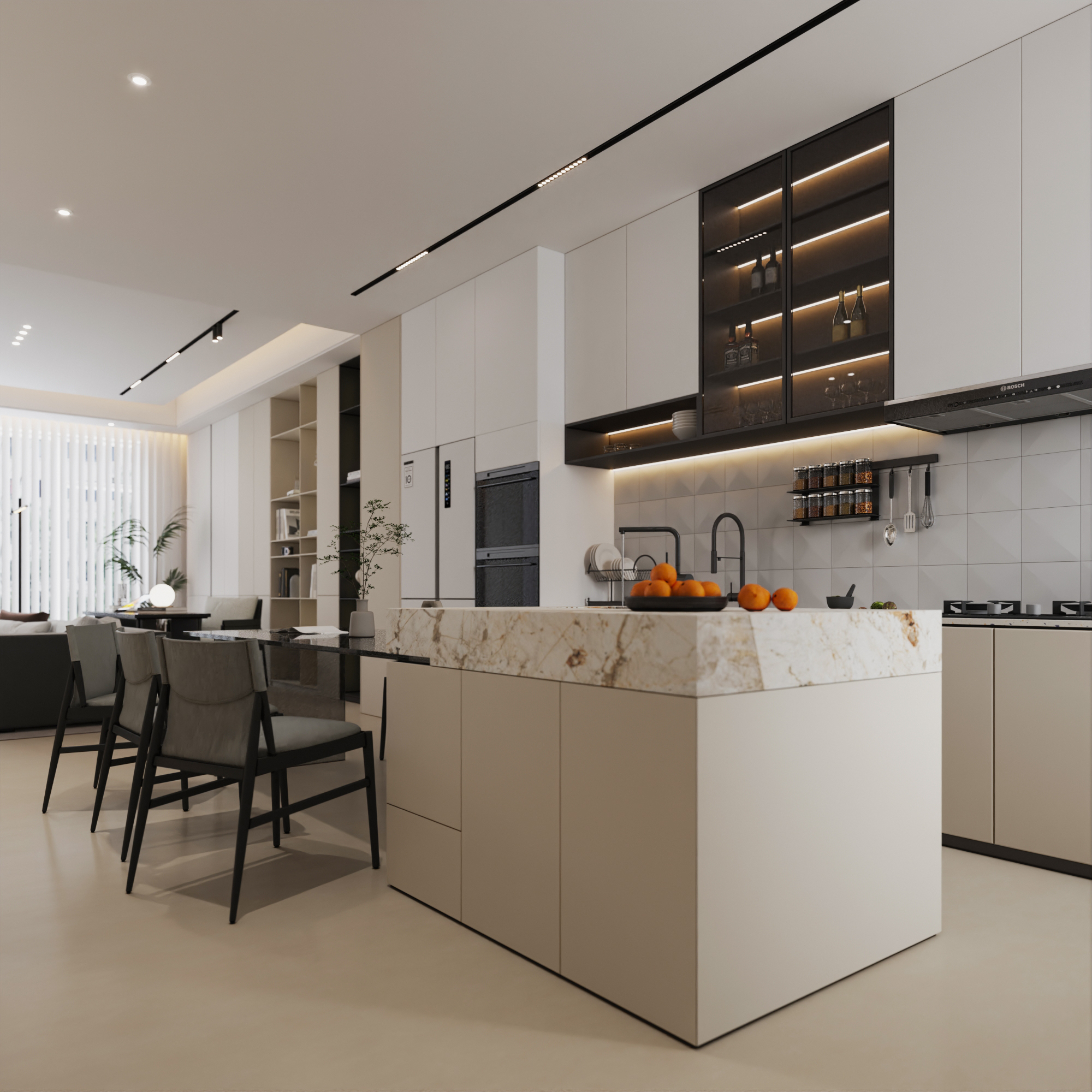 武汉-河畔花林-现代简约风格别墅设计-5